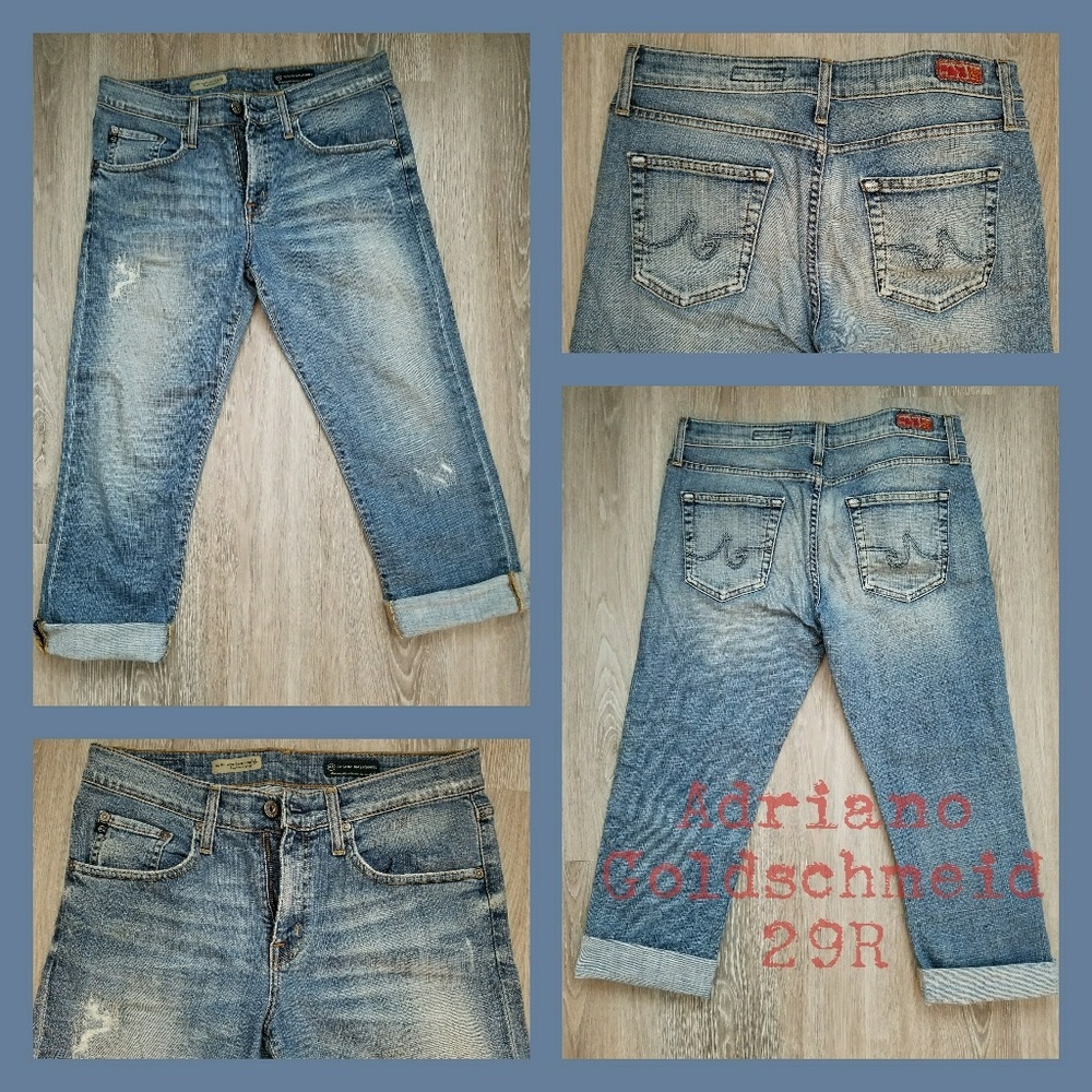 A. GOLDSCHMIED Ex-boyfriend cropped jeans 29R